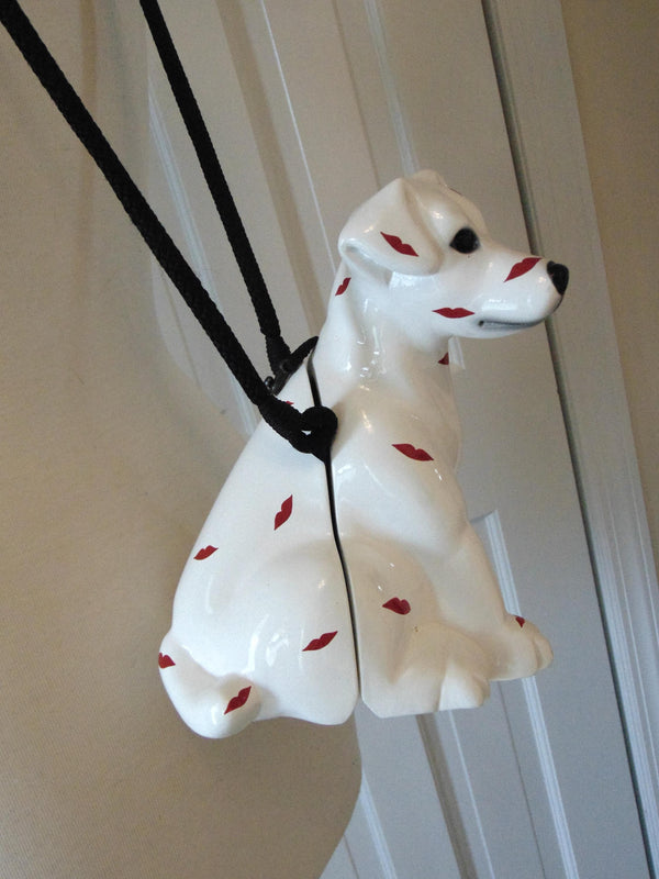 Vintage Timmy Woods Love My Dog Purse, Wooden Dog Home Decor, Puppy Lovers Purses