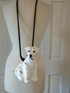 Vintage Timmy Woods Love My Dog Purse, Wooden Dog Home Decor, Puppy Lovers Purses