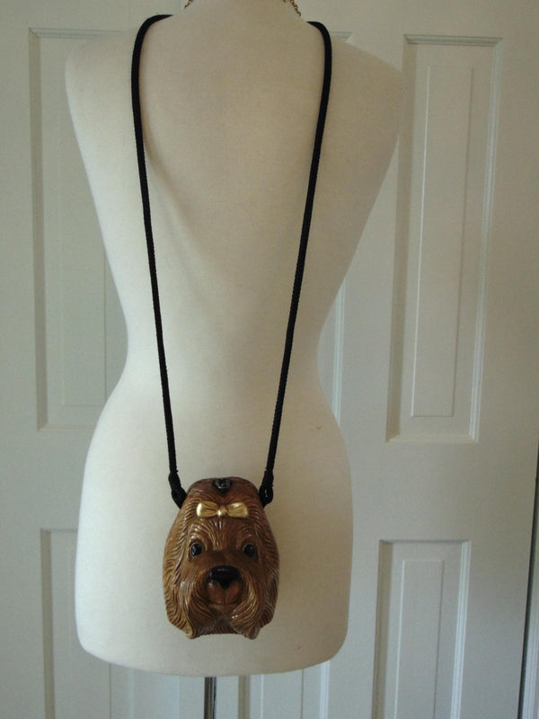 Timmy Woods Wooden Puppy Purse Collectible, AKA Dog Show Purses, Vintage Preloved Animal Purse