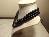 Elizabeth Taylor Midnight Romance Black Pearl Three Strand Necklace
