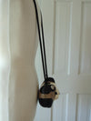 Timmy Woods Acacia Wood Tabby Cat Purse, Vintage Kitty Shoulder Bag
