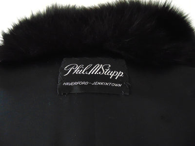 Black Mink Fox Tuxedo Size XL-XXL
