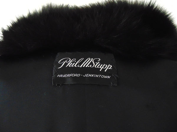 Black Mink Fox Tuxedo Size XL-XXL