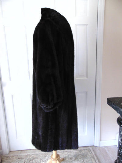 Designer ViccaliUp To Date Black Mink Fur Coat