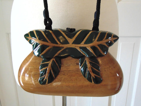 Timmy Woods Wooden Leopard Purse, Crossbody Or Shoulder Panther Purses
