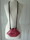 Vintage Fuchsia Lipstick Purse by Timmy Woods, Makeup Artist Clutch Bag