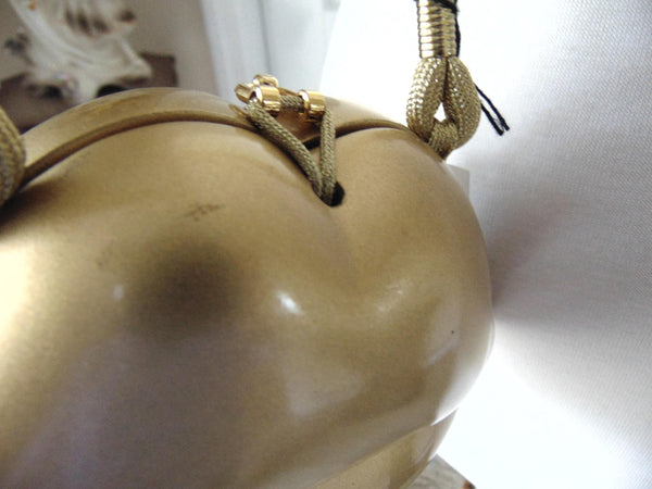 Vintage Gold Lipstick Purse by Timmy Woods, Makeup Artist Clutch Bag