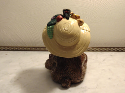 Timmy Woods Harvest Bear Wooden Purse For Fall And Thanksgiving Season,