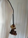 Timmy Woods Harvest Bear Wooden Purse For Fall And Thanksgiving Season,