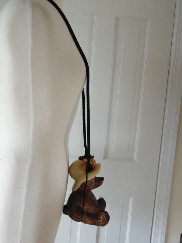 Timmy Woods Harvest Bear Wooden Purse For Fall And Thanksgiving Season,