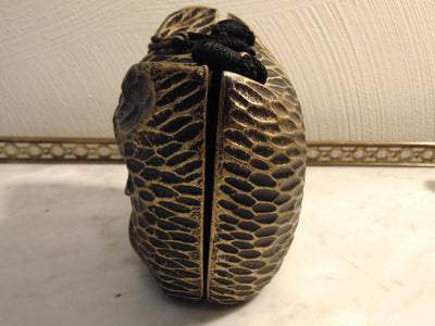 Wooden Timmy Woods Cat Purse, Kitty Statue