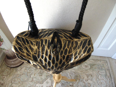 Wooden Timmy Woods Cat Purse, Kitty Statue