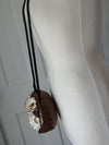 Wooden Timmy Woods White Flowers Purse, Spring, Summer Purses, Wedding Floral Purse
