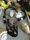 Beaded Mother Of Pearl Sea Shell Necklace, Spring Summer Shell Necklaces