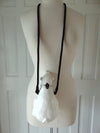 Wooden Timmy Woods White Polar Bear Purse, Coke a Cola Bear Crossbody Bag