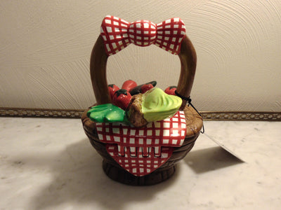 Wooden Timmy Woods Vegetable Basket Purse, Picnic Basket Purses