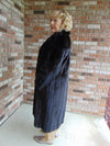 Dark Brown Full Length Mink Fur Coat Size Medium