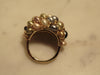 Kenneth Jay Lane Pastel Pearl Cluster Dome Ring, Gold Tone, Size 9