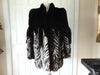 Black And Grey Section Mink Jacket Size Med.