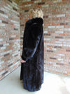 Black Mink Fox Tuxedo Size XL-XXL