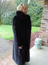 Black Mink Fox Tuxedo Size XL-XXL