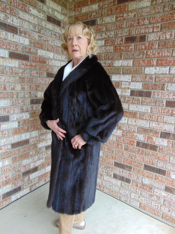 Designer Viccali  Up To Date Black Mink Fur Coat