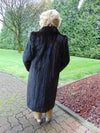 Dark Brown Full Length Mink Fur Coat Size Medium