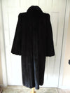 Dark Brown Full Length Mink Fur Coat Size Medium