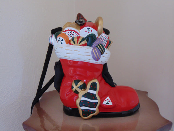 Handcrafted Wooden Red Christmas Stocking Timmy Woods Purse