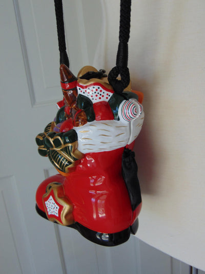 Handcrafted Wooden Red Christmas Stocking Timmy Woods Purse