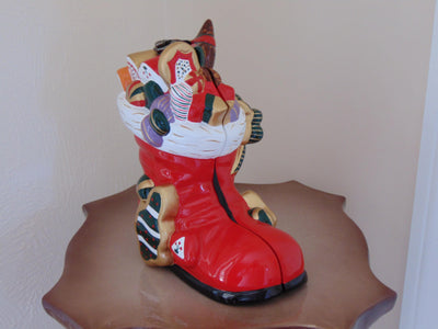 Handcrafted Wooden Red Christmas Stocking Timmy Woods Purse