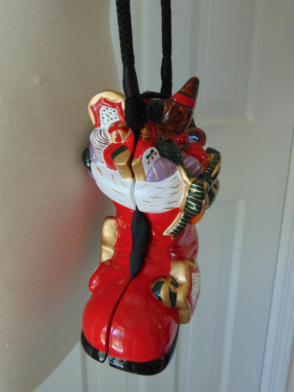 Handcrafted Wooden Red Christmas Stocking Timmy Woods Purse