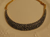 Kenneth Jay Lane Animal Print Black And White Enameled Gold Tone Chain Choker