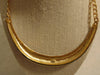 Kenneth Jay Lane Animal Print Black And White Enameled Gold Tone Chain Choker