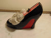 Timmy Woods Black High Heel Purse With A Crystal Bow