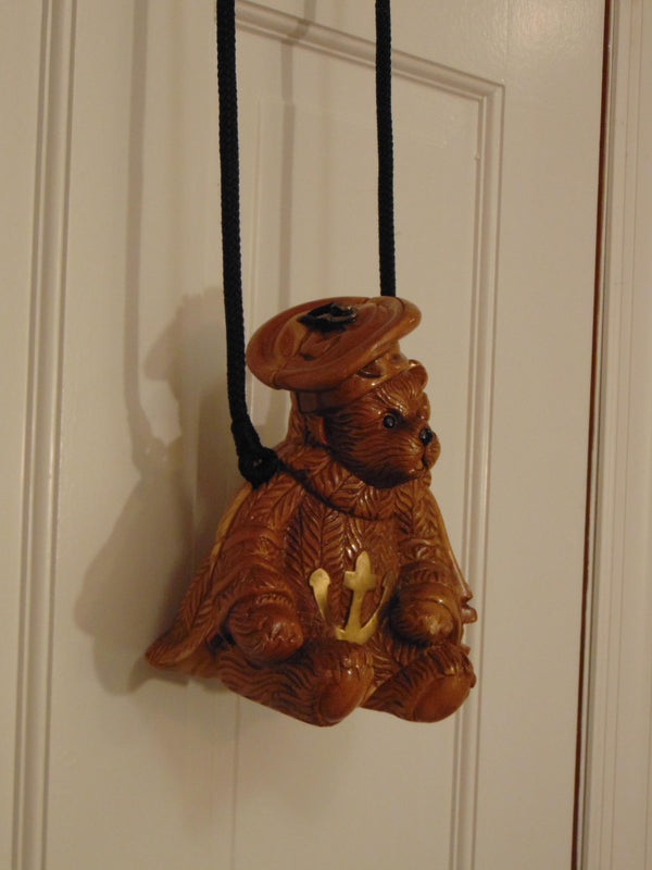 Timmy Woods Handcrafted Wooden Teddy Bear Anchors Away Purse