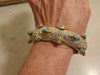 Kenneth Jay Lane Faux Turquoise Crystal Bracelet