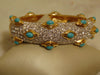 Kenneth Jay Lane Faux Turquoise Crystal Bracelet