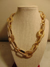 Kenneth Jay Lane Gold Chain Link And Circle Necklace