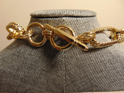 Kenneth Jay Lane Gold Chain Link And Circle Necklace