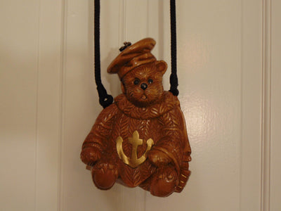 Timmy Woods Handcrafted Wooden Teddy Bear Anchors Away Purse