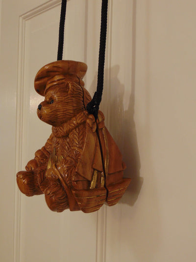 Timmy Woods Handcrafted Wooden Teddy Bear Anchors Away Purse