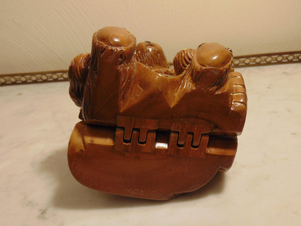 Timmy Woods Handcrafted Wooden Teddy Bear Anchors Away Purse